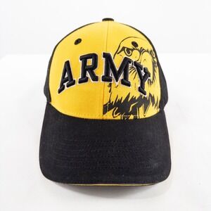 ML Caps US ARMY Hat Ball Cap Black Yellow Eagle Strapback Casual Adjustable